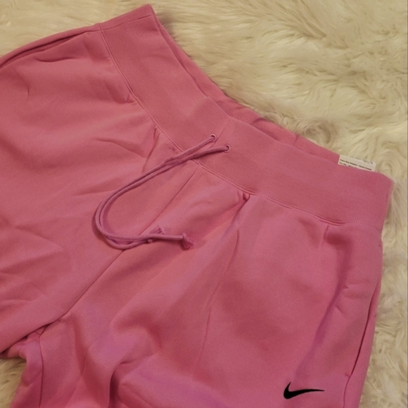 Nike Size XL Tall, Phoenix Fleece High-waisted, Oversized Sweatpants - Pink - Picture 5 of 9